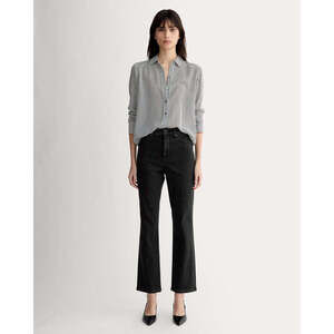 Everlane Women's High-Key Stovepipe Jean in Washed Black, Size 33, Cotton